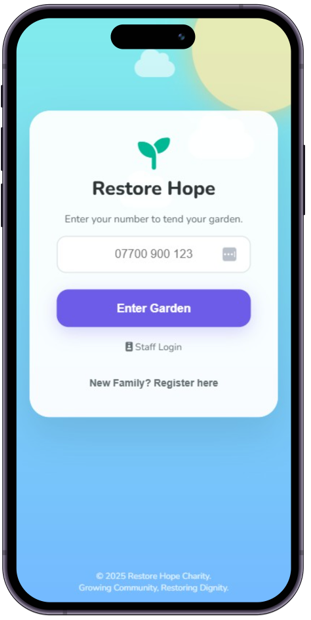 Family login and registration